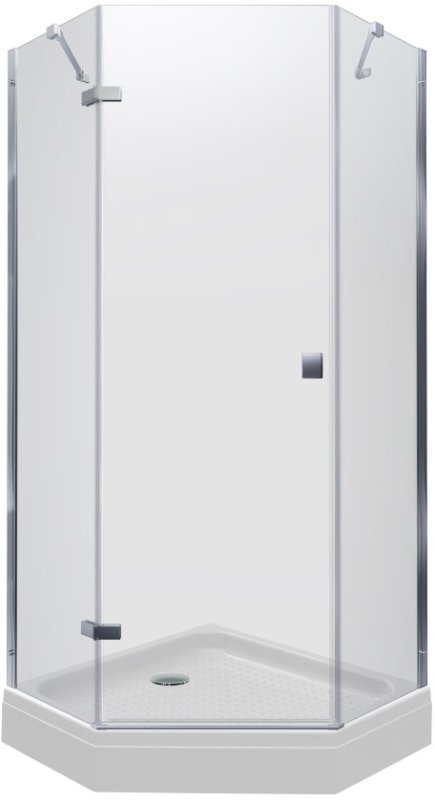 Душевой уголок Triton Сигма Хром А1 100х100 с поддоном (000002198)